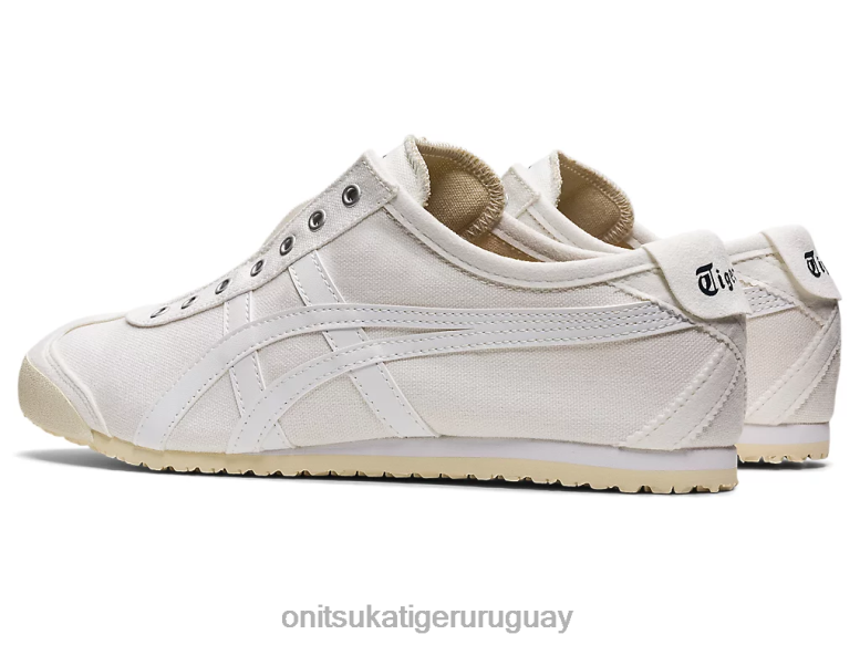 Onitsuka Tiger México 66 sin cordones unisexo J06BX6 blanco zapatos