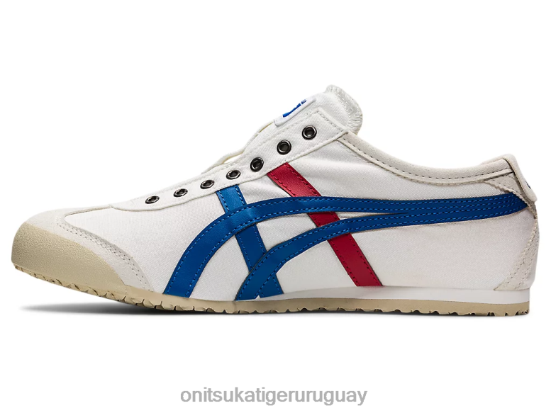 Onitsuka Tiger México 66 sin cordones unisexo J06BX63 blanco/tricolor zapatos