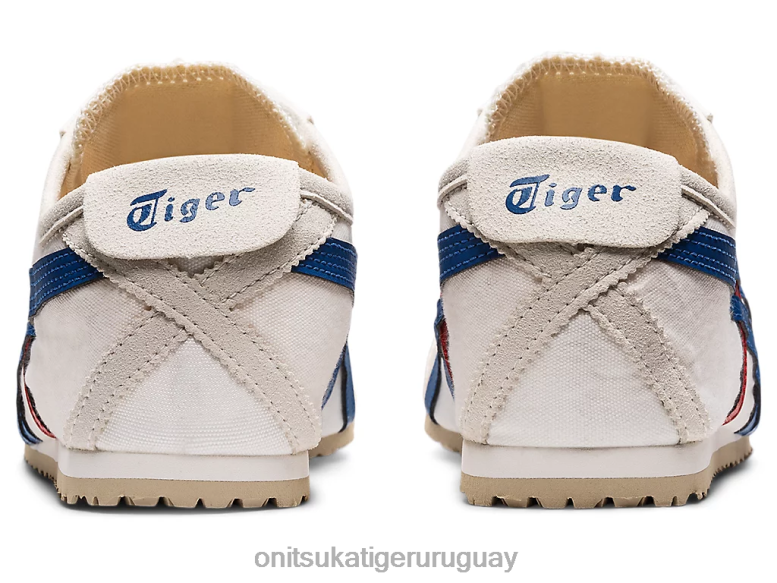 Onitsuka Tiger México 66 sin cordones unisexo J06BX63 blanco/tricolor zapatos