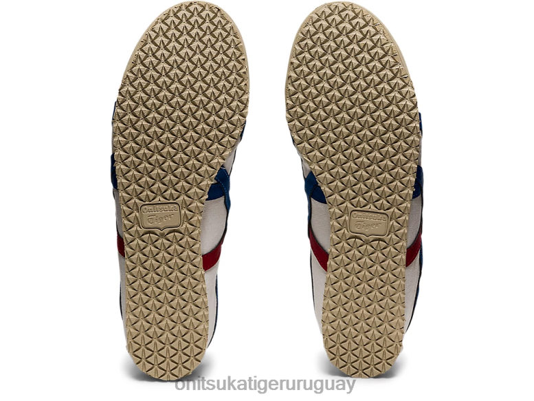 Onitsuka Tiger México 66 sin cordones unisexo J06BX63 blanco/tricolor zapatos