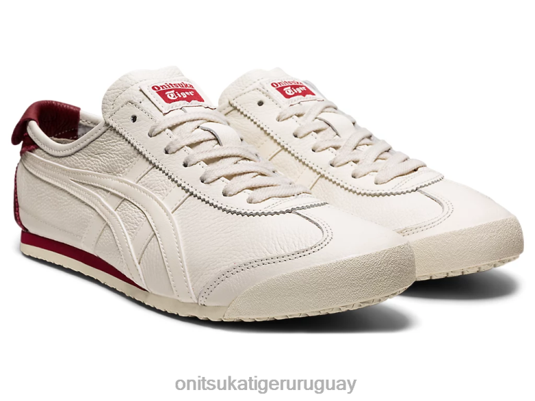Onitsuka Tiger México 66 unisexo J06BX166 crema/jugo de remolacha zapatos