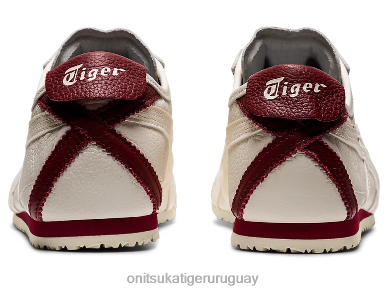 Onitsuka Tiger México 66 unisexo J06BX166 crema/jugo de remolacha zapatos