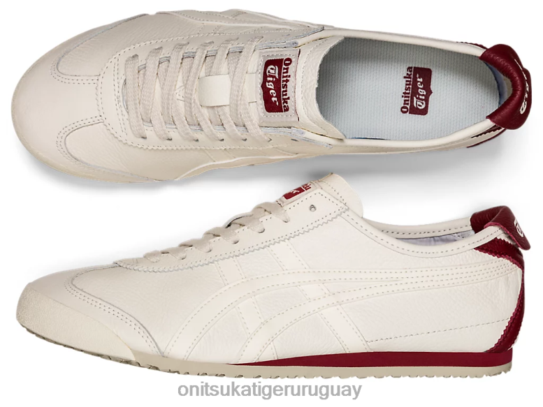 Onitsuka Tiger México 66 unisexo J06BX166 crema/jugo de remolacha zapatos