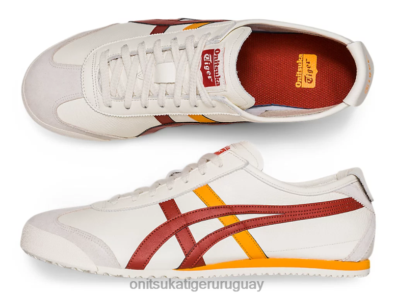 Onitsuka Tiger México 66 unisexo J06BX261 café con leche de crema/especias zapatos