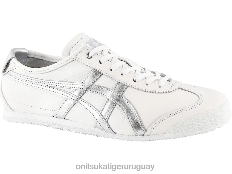 Onitsuka Tiger México 66 unisexo J06BX353 plata blanca zapatos