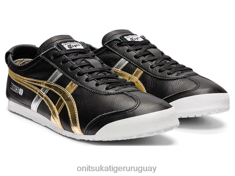 Onitsuka Tiger México 66 unisexo J06BX357 oro negro zapatos