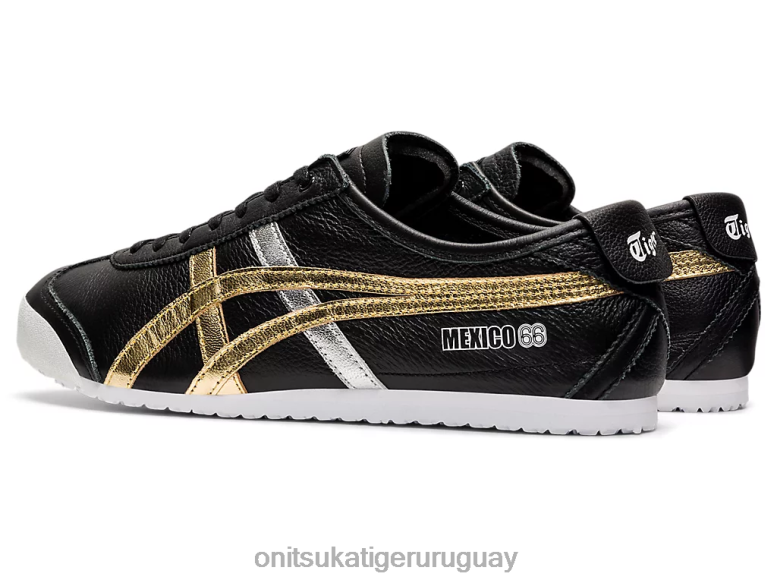 Onitsuka Tiger México 66 unisexo J06BX357 oro negro zapatos