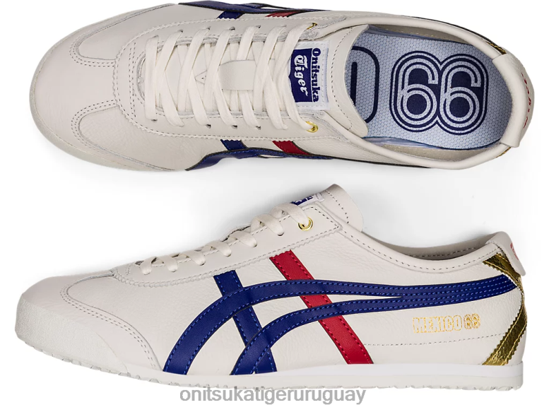 Onitsuka Tiger México 66 unisexo J06BX363 blanco/azul oscuro zapatos