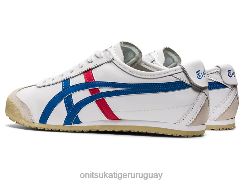 Onitsuka Tiger México 66 unisexo J06BX365 blanco azul zapatos