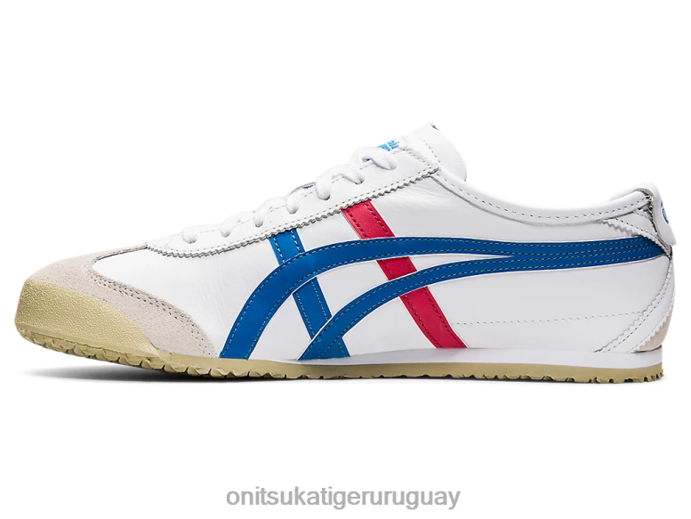 Onitsuka Tiger México 66 unisexo J06BX45 blanco azul zapatos