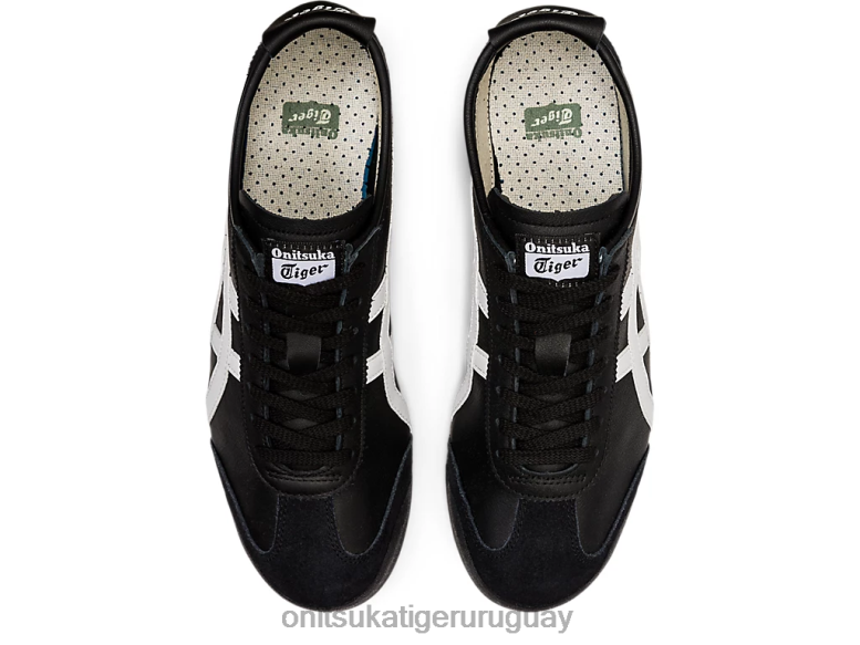 Onitsuka Tiger México 66 unisexo J06BX46 blanco negro zapatos