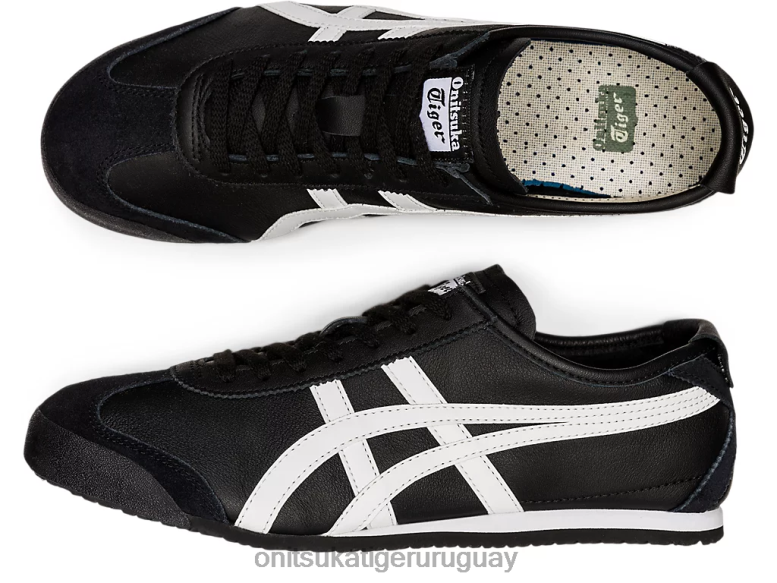 Onitsuka Tiger México 66 unisexo J06BX46 blanco negro zapatos