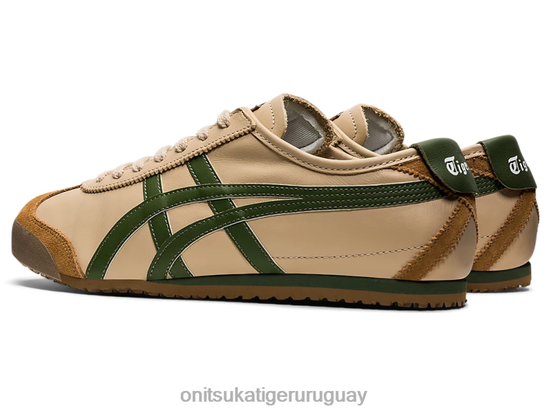 Onitsuka Tiger México 66 unisexo J06BX5 beige/verde hierba zapatos