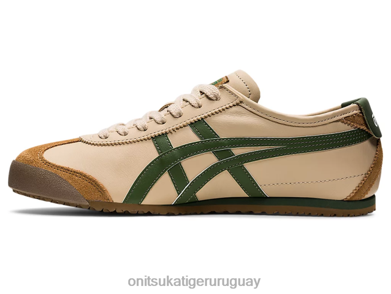 Onitsuka Tiger México 66 unisexo J06BX5 beige/verde hierba zapatos