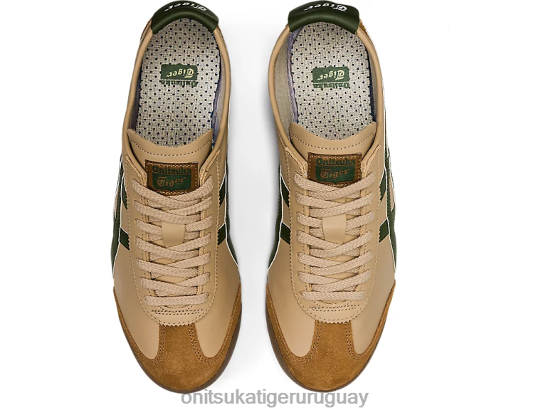Onitsuka Tiger México 66 unisexo J06BX5 beige/verde hierba zapatos