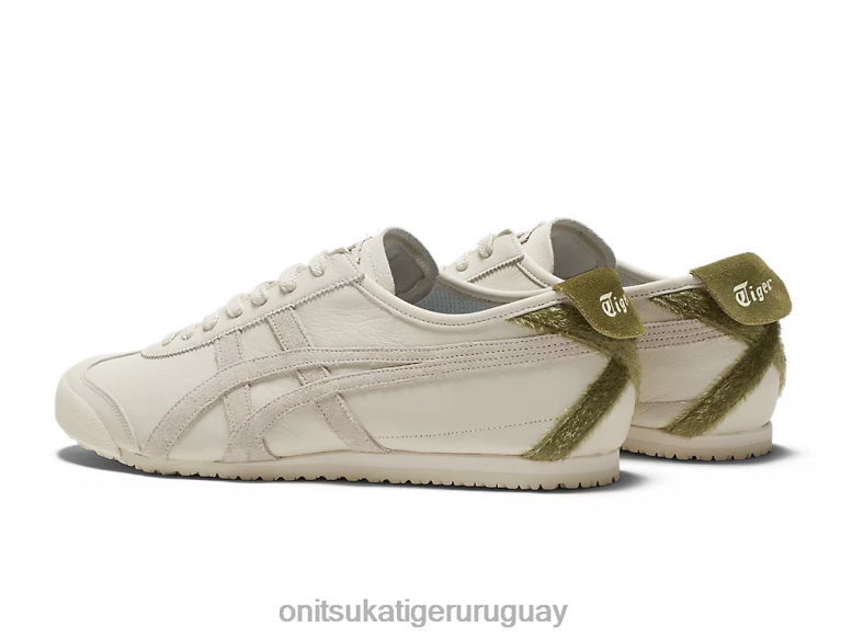 Onitsuka Tiger México 66 unisexo J06BX66 crema/verde bronce zapatos