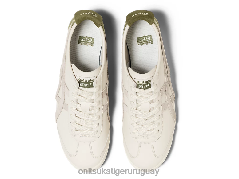 Onitsuka Tiger México 66 unisexo J06BX66 crema/verde bronce zapatos