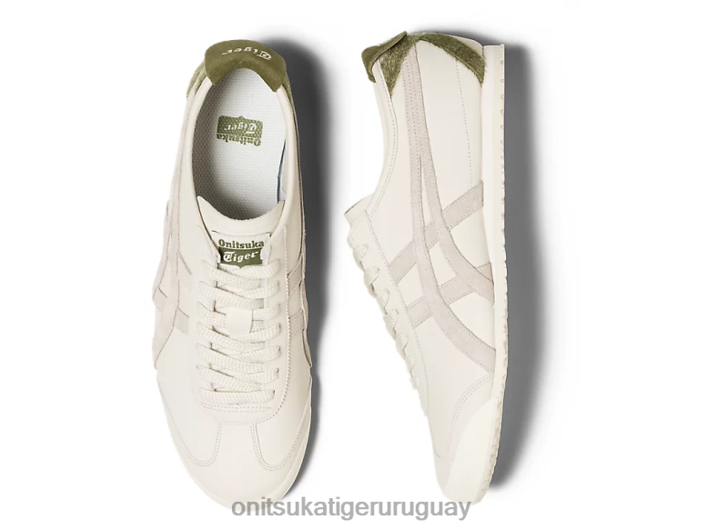 Onitsuka Tiger México 66 unisexo J06BX66 crema/verde bronce zapatos