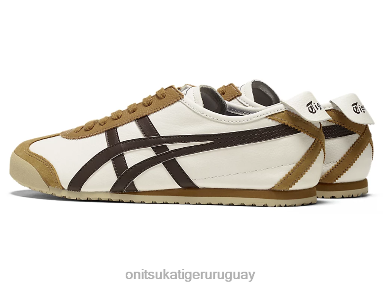 Onitsuka Tiger México 66 unisexo J06BX88 crema/marrón regaliz zapatos