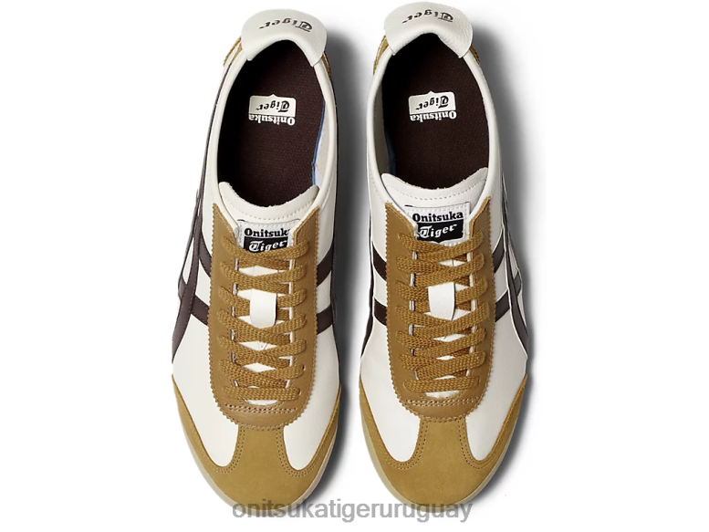 Onitsuka Tiger México 66 unisexo J06BX88 crema/marrón regaliz zapatos