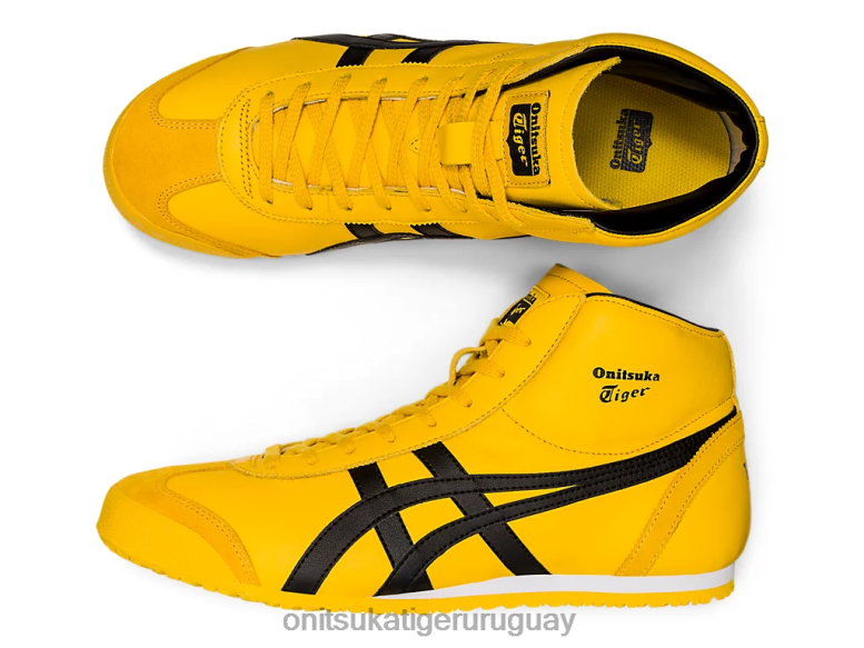 Onitsuka Tiger México medio corredor unisexo J06BX276 tai chi amarillo/negro zapatos