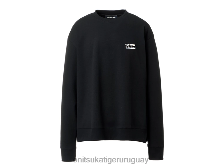 Onitsuka Tiger Top de manga larga unisexo J06BX475 negro ropa