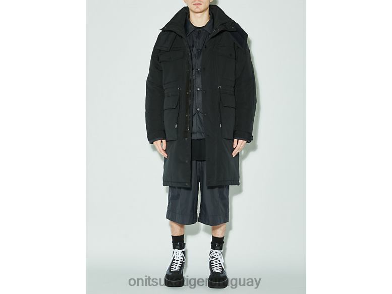 Onitsuka Tiger abrigo hombres J06BX449 negro ropa