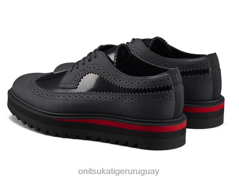 Onitsuka Tiger acento irlandés hombres J06BX371 negro/rojo clásico zapatos