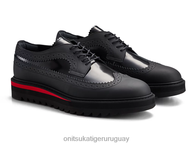 Onitsuka Tiger acento irlandés hombres J06BX371 negro/rojo clásico zapatos