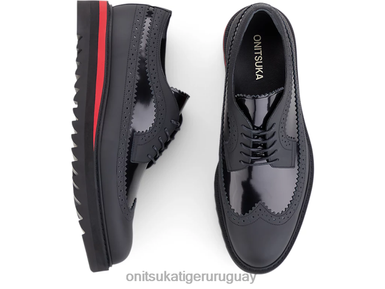 Onitsuka Tiger acento irlandés hombres J06BX371 negro/rojo clásico zapatos