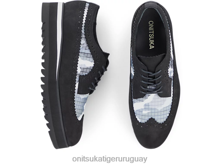 Onitsuka Tiger acento irlandés mujer J06BX538 negro zapatos