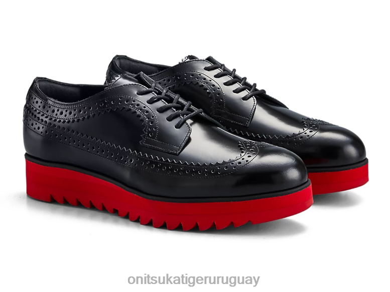 Onitsuka Tiger acento irlandés mujer J06BX539 negro/rojo clásico zapatos