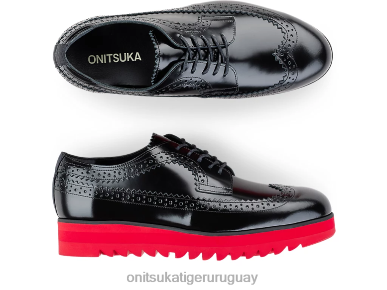 Onitsuka Tiger acento irlandés mujer J06BX539 negro/rojo clásico zapatos