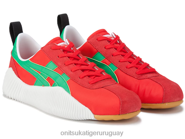 Onitsuka Tiger acromont unisexo J06BX241 rojo clásico/cilantro zapatos