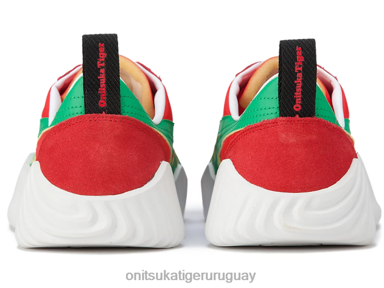 Onitsuka Tiger acromont unisexo J06BX241 rojo clásico/cilantro zapatos