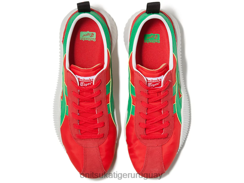 Onitsuka Tiger acromont unisexo J06BX241 rojo clásico/cilantro zapatos
