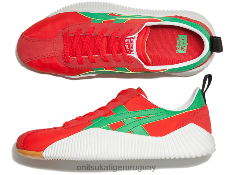 Onitsuka Tiger acromont unisexo J06BX241 rojo clásico/cilantro zapatos