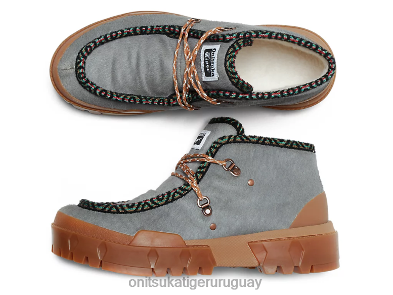 Onitsuka Tiger bota de pelo hmr pico unisexo J06BX167 campanario gris/castaño zapatos