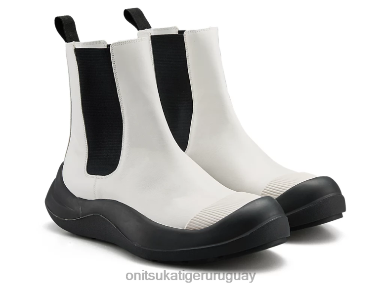 Onitsuka Tiger bota gore lateral wigurve unisexo J06BX15 blanco negro zapatos