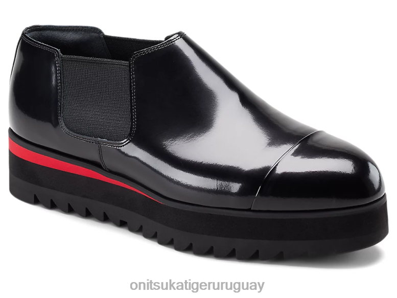 Onitsuka Tiger bota lateral gore lo mujer J06BX557 negro/rojo clásico zapatos