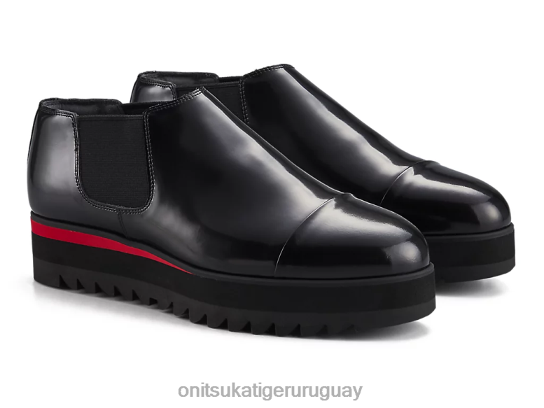 Onitsuka Tiger bota lateral gore lo mujer J06BX557 negro/rojo clásico zapatos