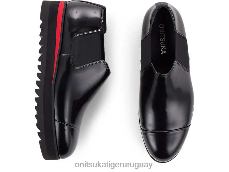 Onitsuka Tiger bota lateral gore lo mujer J06BX557 negro/rojo clásico zapatos