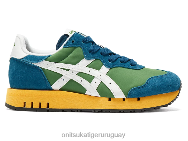 Onitsuka Tiger calibre x unisexo J06BX10 verde espinaca/blanco zapatos