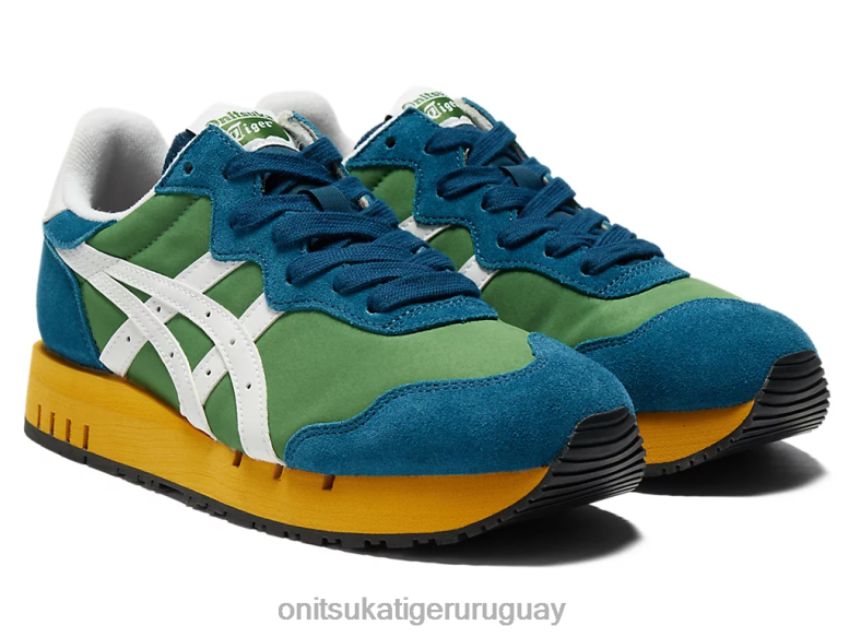 Onitsuka Tiger calibre x unisexo J06BX10 verde espinaca/blanco zapatos