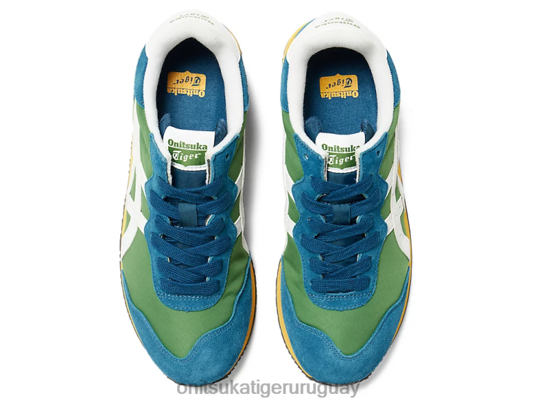 Onitsuka Tiger calibre x unisexo J06BX10 verde espinaca/blanco zapatos