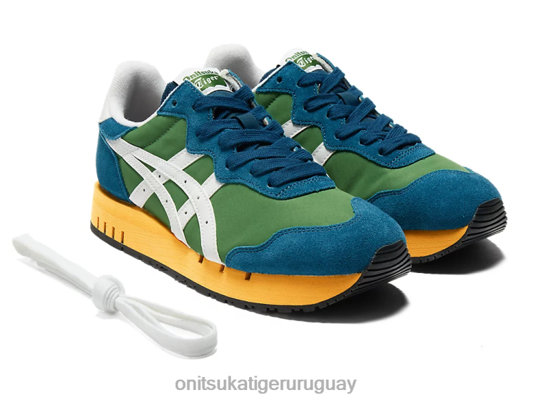 Onitsuka Tiger calibre x unisexo J06BX10 verde espinaca/blanco zapatos