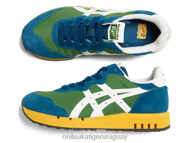 Onitsuka Tiger calibre x unisexo J06BX10 verde espinaca/blanco zapatos