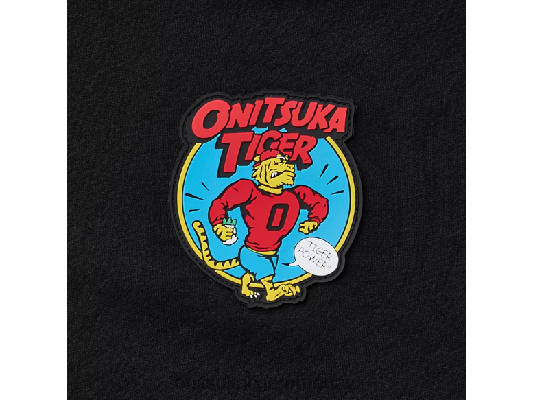 Onitsuka Tiger camiseta gráfica hombres J06BX426 negro ropa