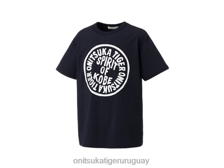 Onitsuka Tiger camiseta gráfica hombres J06BX427 Armada ropa