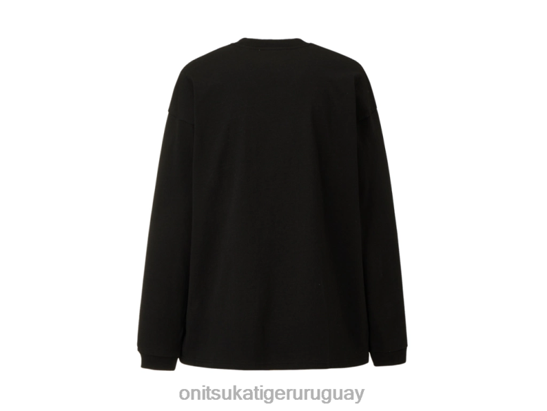 Onitsuka Tiger camiseta gráfica hombres J06BX431 negro ropa